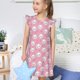 thumbnail image 4 of Balery Cute Cat Camisón de princesa para niñas, pijama de algodón con mangas abullonadas, suave y bonito.-Large, 4 of 6