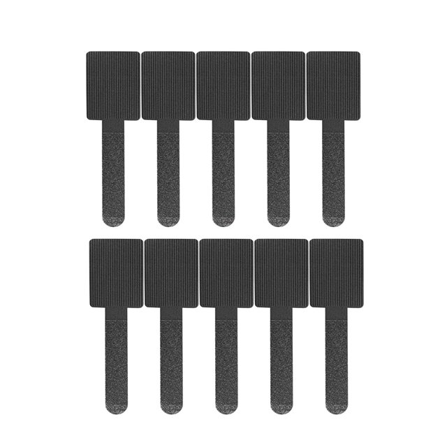 Juego de 10 bridas reutilizables para cables, cintas para organizar cables, sistema de organización versátil Negro