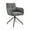 Charcoal, variant on Noah Dining Room Accent Chair in Charcoal Fabric and Brushed Stainless Steel Finish