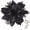Black, variant on 12 Pcs Glitter Poinsettia 5.5" Artificial Flowers Christmas with Clips Stems Xmas Tree Ornaments for Wedding Party Wreath Decoration