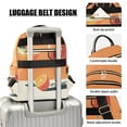 thumbnail image 3 of FORMRS Mini Backpack Purse for Women Quilted Travel Daypack Casual Shoulder Bag, Orange Glasses, 3 of 7