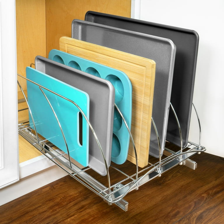Gcroet Cutting Board Organizer 5 Slots Stable Cutting Board