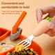 thumbnail image 3 of Juego de vajilla de silicona - Cuchara de alimentación de acero inoxidable 304 - Vajilla auxiliar infantil, 3 of 6