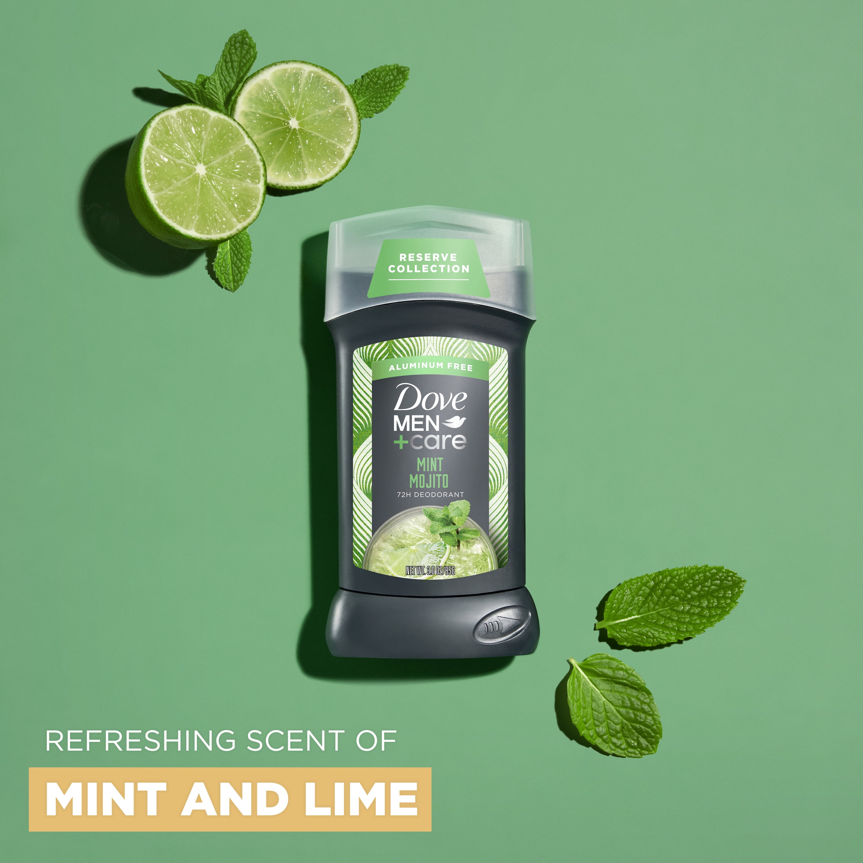 Dove Men+Care Deodorant for Men Mint Mojito Aluminum Free, 3 oz