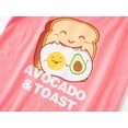 thumbnail image 5 of Beezizac Avocado & Toast Pajamas for Tween Girls Soft Cute 2-Piece Fall/Autumn PJ Set Big Kid Size 16, 5 of 7