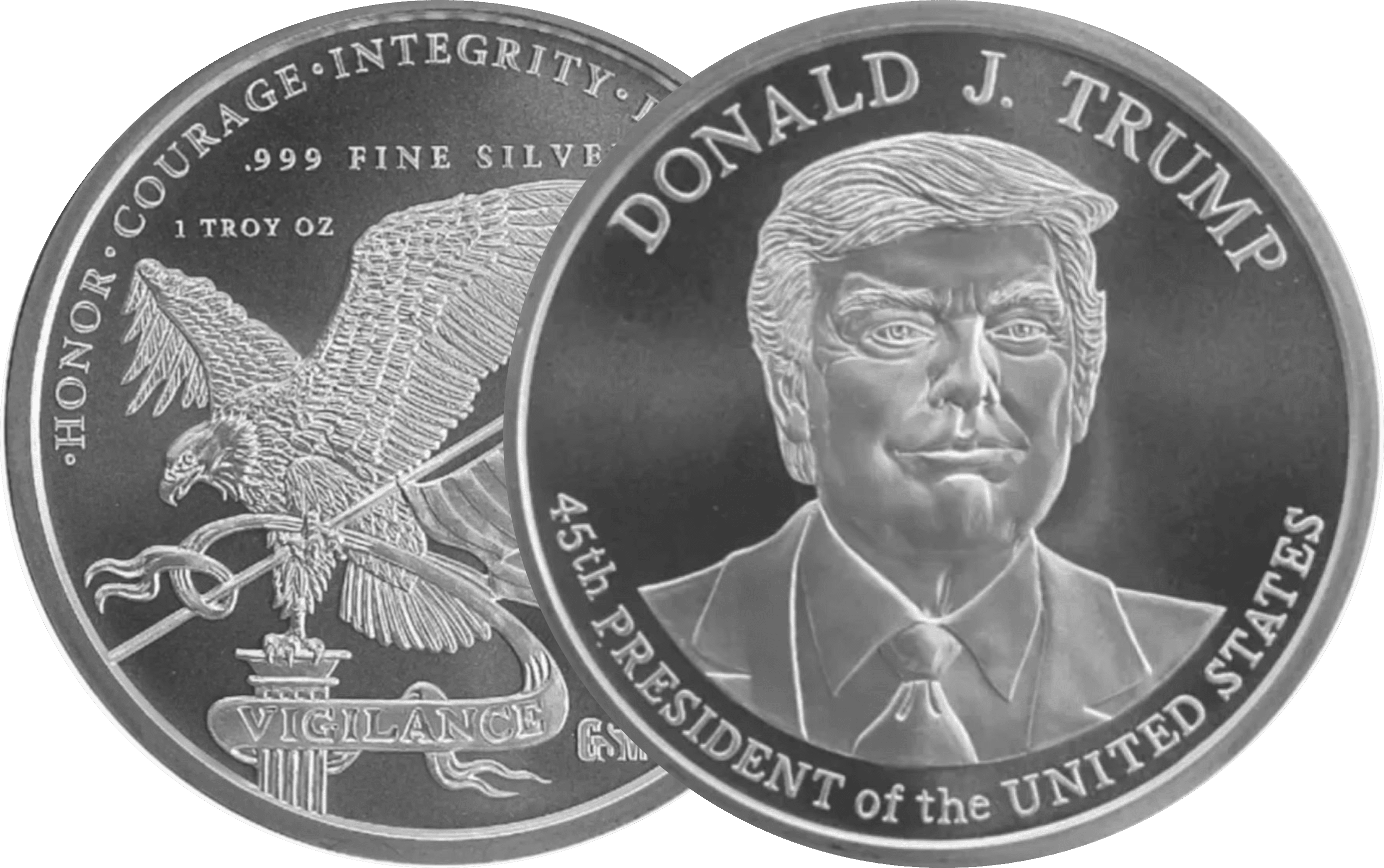 Private Mint 1 Oz President Donald J Trump Silver Round - Walmart.com
