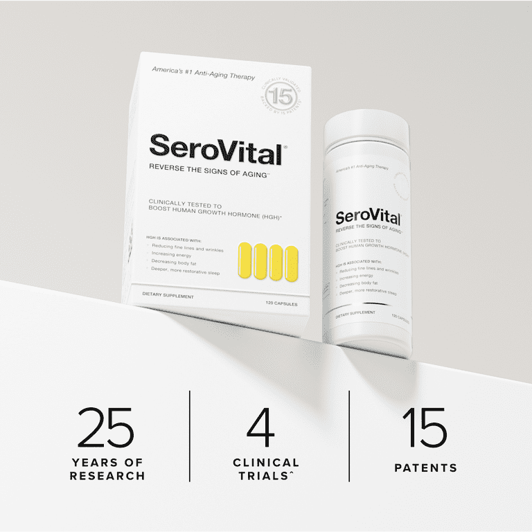 ＨＧＨ　VITAL SanMedica SeroVital Anti-Aging, 120ct Supplement, 30-Day