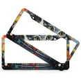 thumbnail image 2 of License Plate Frame Cats Laying Together License Plate Cover Frame 2 Pcs Set Funny Cat Theme Stainless Aluminum License Plate Frames for Men/Women, 2 of 6