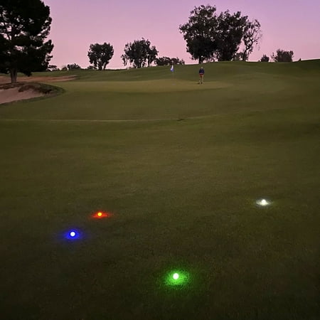 GoSports - Light Up LED 12 Pack Multicolor Golf Balls, Impact Activated with Timer - Multi