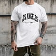 thumbnail image 2 of Big and Tall Shirts for Men Graphic Tees Letter Print Summer Tops Vintage Short Sleeve Loose Casual T Shirts 6xl T for Men Big And Tall Plain Pack Mens 4XL, 2 of 7
