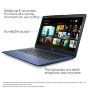 HP 14 PC Laptop, Intel Celeron N4000, 4GB RAM, 64GB HD, Windows 10S with 1 year Office 365, Blue, 14-cb171wm