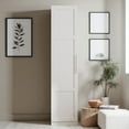 thumbnail image 2 of GZXS Freestanding White Pantry Cabinet with Door Racks and Adjustable Shelves, Narrow Kitchen Storage Cupboard for Home, Bathroom, Kitchen, Living Room - 15.75"L x 15.75"W x 70.87"H, 2 of 9
