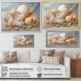 thumbnail image 4 of Designart "Photorealistic Seashells composition" Animals Floater Framed Wall Art Print, 4 of 7