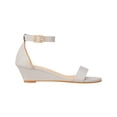 thumbnail image 2 of Women's Adjustable Ankle Strap Open Toe Low Wedge Sandal Comfortable Platform Heeled Sandals, 2 of 5