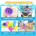 thumbnail image 5 of Beach Toys for Kids 3-10, Ice Cream Sand Toddlers Sandbox with Bucket 27 Pcs, Shovels, Cupcake Dessert Molds, Mesh Bag, Travel Girls, 5 of 6