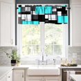 thumbnail image 4 of Lime Green Valance Curtain Light Fresh Modern Abstract Geometric Rod Pocket Valance Window Treatments Short Curtains for Kitchen Bathroom Farmhouse Living Room Bedroom Decor 54x18inch, 4 of 6