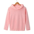 thumbnail image 2 of Tiqkatyck Long Sleeve Shirts for Women, Women's Long Sleeve Fleece Sweatshirt Warm Bear Shape Fuzzy Hoodie Pullover Womens Tops Pink L, 2 of 9