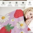 thumbnail image 3 of COMIO Strawberry Blanket for Girls - Soft, Fuzzy &amp; Warm - Small Blanket for Crib, Sofa - Pink Cute Christmas Throw Blanket Gifts for Girls, 3 of 6