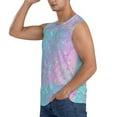 thumbnail image 3 of Picia Fantasy Gradient mens Cotton Tank Undershirts , Moisture-wicking Ribbed Tanks, Lightweight Cotton Tank Undershirts-3X-Large, 3 of 8