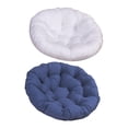 thumbnail image 4 of Cojín para Asiento de Exterior, 2 Uds., Almohadillas Impermeables para Silla Blanco Color Azul Baoblaze Cojín de asiento de columpio, 4 of 8