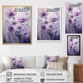 thumbnail image 4 of Designart "Delicate Moment With Violet Veiled Poppies" Poppies Floater Framed Wall Art Prints, 4 of 5