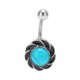 thumbnail image 3 of Anillo para el ombligo joyería para perforar el cuerpo exquisita elegante a la moda anillo para el vientre aleación para citas en fiestas en la playa Higoodz Otros, 3 of 8