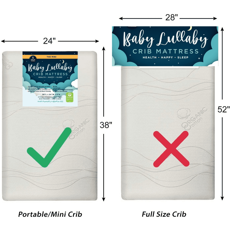 Organic portable crib mattress online
