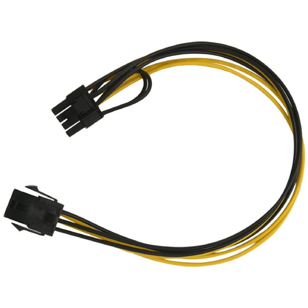 PCIE 6 Pin Male to 8 Pin (6+2) Male PCIe Adapter Cable PCI Extension