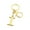 I, variant on P Metal Alphabet Keychain Initial Letter Key Chain For Keys Bag Charm Personalized Gift Gold Plated Key Ring A To Z Letter Keychain