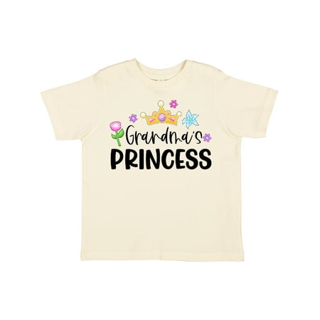 

Inktastic Grandma s Princess Crown and Flowers Girls Toddler T-Shirt
