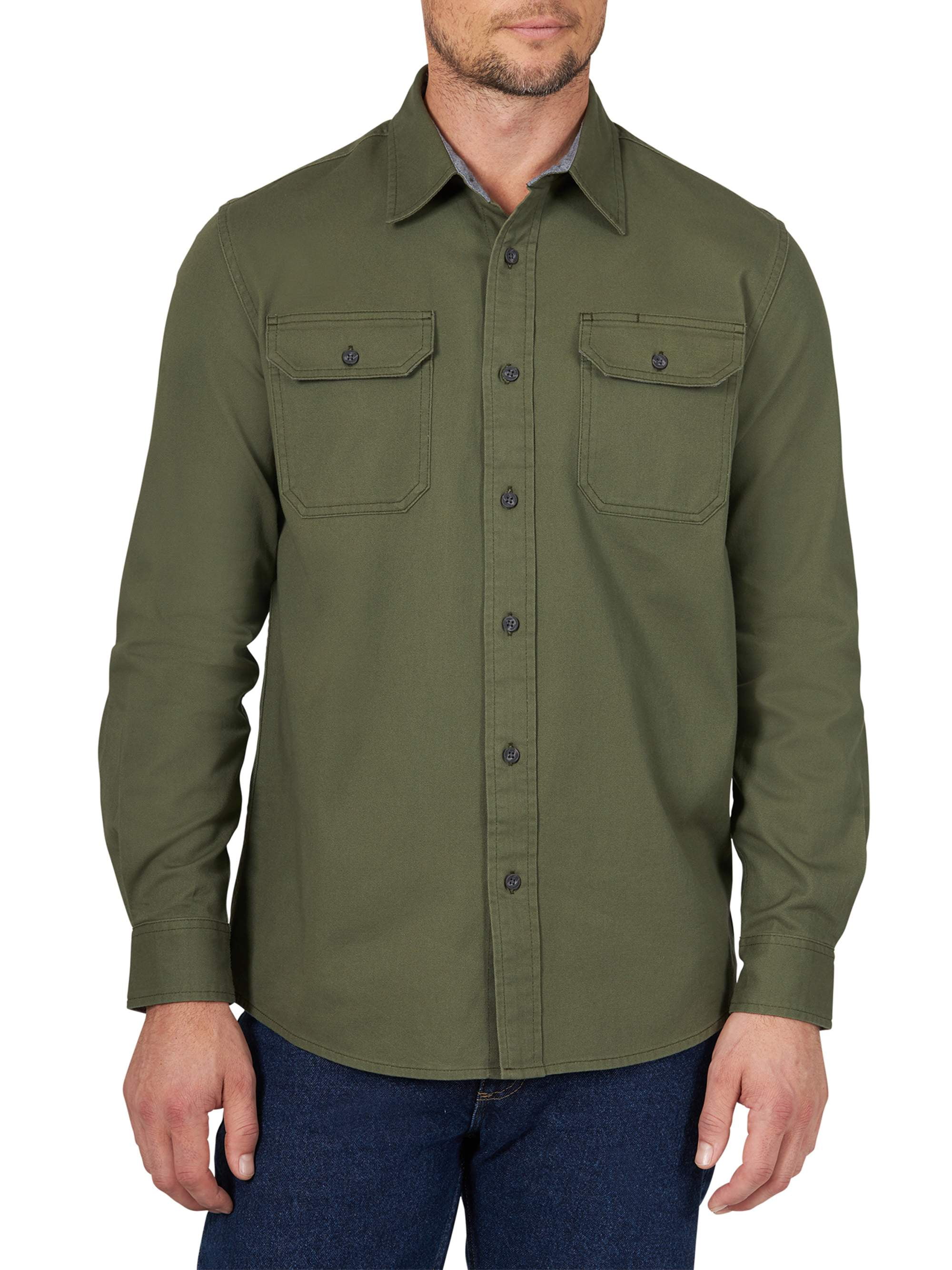 Wrangler - Wrangler Men's Long Sleeve Comfort Stretch Woven Shirt