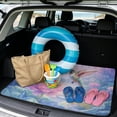 thumbnail image 2 of DISNIMO SUV Cargo Liner for Dogs Hummingbird Flower Butterfly Print Non-Slip Backing Cargo Cover Machine Washable Trunk Protector Mat Heavy Duty Rear Trunk Liner Universal Fits for All Season, 2 of 7