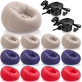 thumbnail image 2 of Inflatable Bean Bag Chairs for Adults with Electric Air Pump  Blow up Couch Folding Portable Inflatable Couch Lazy Sofa for Outdoor Movie Nights Camping Room (), 2 of 3