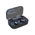 thumbnail image 2 of Auriculares Inalámbricos Bluetooth True Wireless Bt5.1 Ipx6 Auriculares Deportivos Impermeables Sonido Estéreo Hifi Agradable Con Pantalla Led De Batería 2000Mah Cabina De Carga Negro Yuarrent EL011954-00, 2 of 6