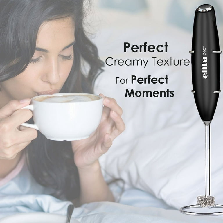 Ultra High Speed Milk Frother for Coffee with New Upgraded Stand - Powerful, Compact Handheld Mixer with Infinite Uses - Super Instant Electric Foam