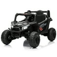 thumbnail image 2 of BeesClover 12V UTV Truck Kids Ride On Car with Remote,4WD/2WD Switchable,Electric Vehicle with 4 Spring Suspension,EVA Tires,Safety Belt,Double Open Doors,Bluetooth,Music, 2 of 7