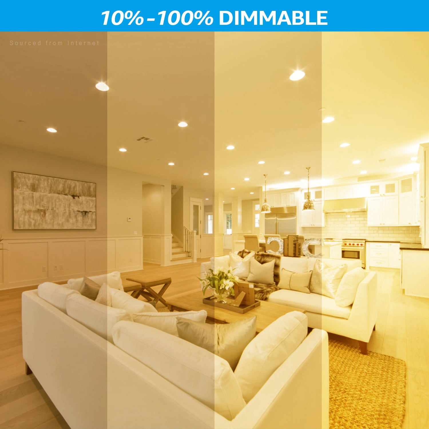 12 Pack 15W PAR38 Dimmable LED Spotlight Bulb, 120W Eqv., 1250lm, UL & Energy Star Listed, 2700K Soft White, E26 Standard Base, for 6 Inch Recessed Can Trim