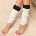 thumbnail image 4 of Yuanlong Womens Socks Thermal Leg Warmers Ribbed Knit Boot Socks Outdoor Streetwear Fashion Cozy Stretch Socks Leggings, 4 of 6