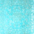 thumbnail image 1 of Ahgly Company Indoor Square Oriental Light Blue Traditional Area Rugs, 5' Square, 1 of 4