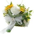thumbnail image 2 of Langgg Bouquet de Roses Artificielles Romantiques pour Centres de Table de la Saint-Valentin, 2 of 9