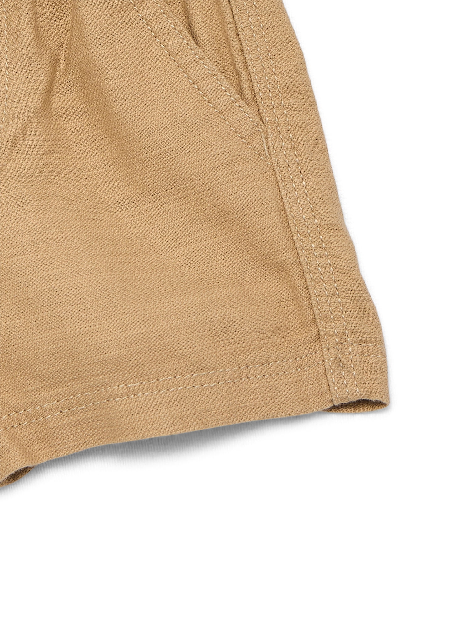 Wonder Nation Baby Boys Cotton Twill Drawstring Shorts, Sizes 0M-24M