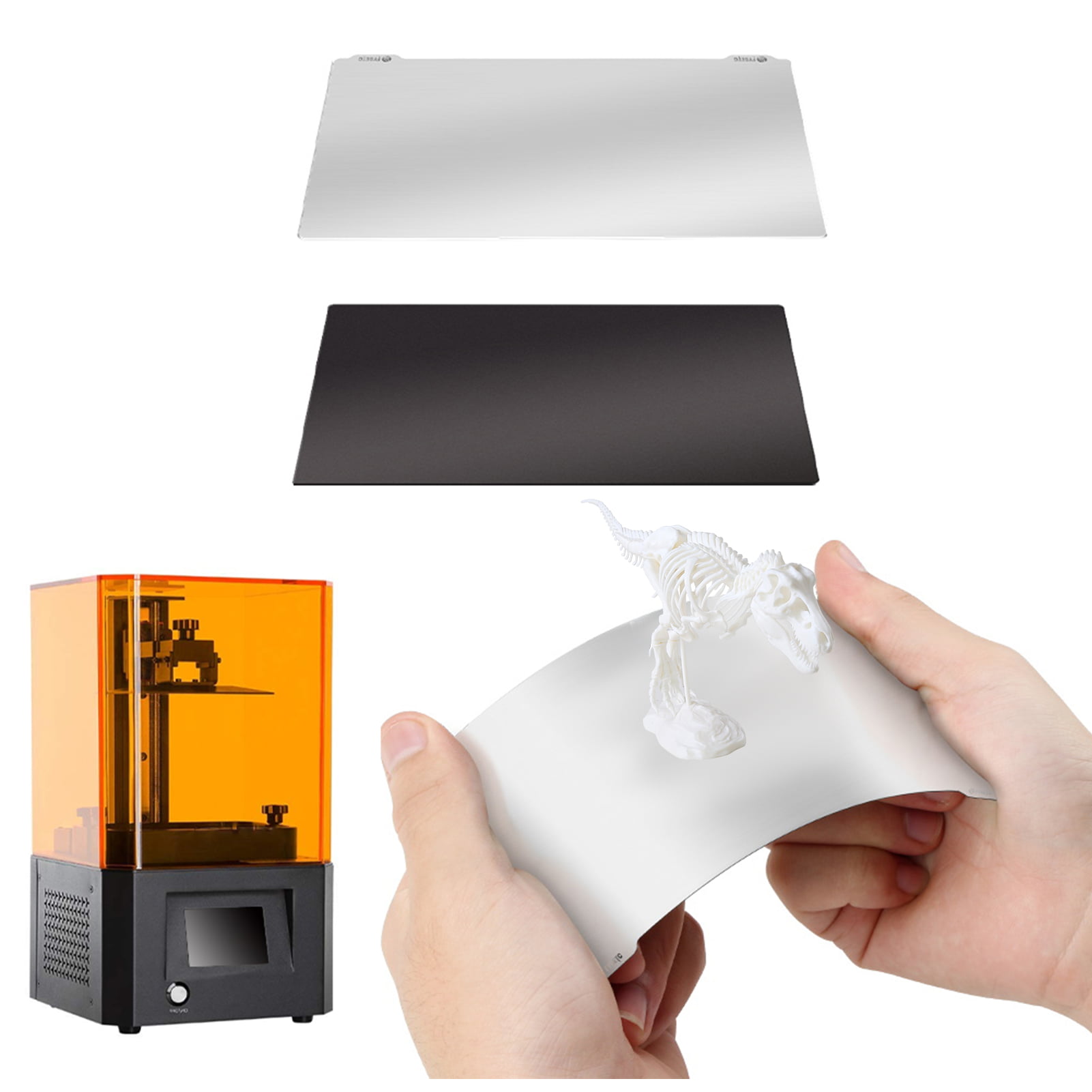3D Printer Accessories Heat Hot Bed Sticker Black Platform Build Plate Tape DIY 