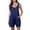 Navy, variant on Aura Lane Women's Open Back Summer Romper Sleeveless Loose Fit Casual Jumpsuit Blue XL