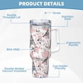 thumbnail image 5 of Rateoe Paris Printed 40OZ Ice Bully With Handle - Stainless Steel Travel Cup Portable for Hot & Cold Drinks, Travel, Gym, Home, and Outdoor Activities, 5 of 8