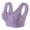 Purple, variant on Vrotazzy Women's Seamless Wirefree Sports Bra Soft Stretch Breathable for Sleeping Daily Wear Adjustable Straps -Back- Lightweight