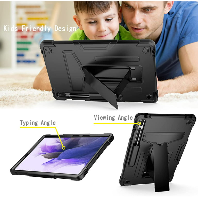 Weggooien Ik was verrast Staan voor Epicgadget Samsung Galaxy Tab S7 FE and Galaxy Tab S7+ 12.4" Case - Dual  Layer Heavy Duty Stand Case for Galaxy Tab S7 FE (2021) and Galaxy Tab S7  Plus (2020) 12.4