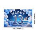 thumbnail image 7 of Yatrandify Colorful Design Happy Birthday Party Banner Decorative Gift Box Cake Balloon for Teen Celebration Indoor Party, 7 of 7