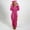 Hot Pink, variant on Nightgowns for Women Womens Pajama Sets Artificial Wool Long Sleeve Pajamas Zipper Hooded Pajamas Warm Rompe Cute Ears Sleepwear Womens Loungewear Set Rompers for Women Hot Pink Xl