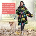 thumbnail image 4 of Wearable Oversized Blanket,Colorful Controllers Games Icons Black Pattern Wearable Blanket Hoodie for Adults,Cozy Hooded Blankets with Super Pockets,Super Warm Fuzzy Pullover for Women & Men, 4 of 6