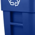 thumbnail image 5 of Rubbermaid Commercial Products 50 Gallon Rollout Trash Can, Blue, 5 of 6